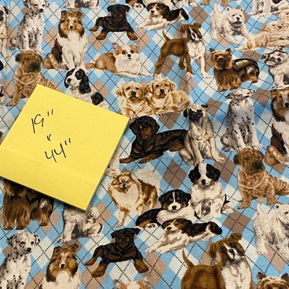 Dog Patterned Fabric